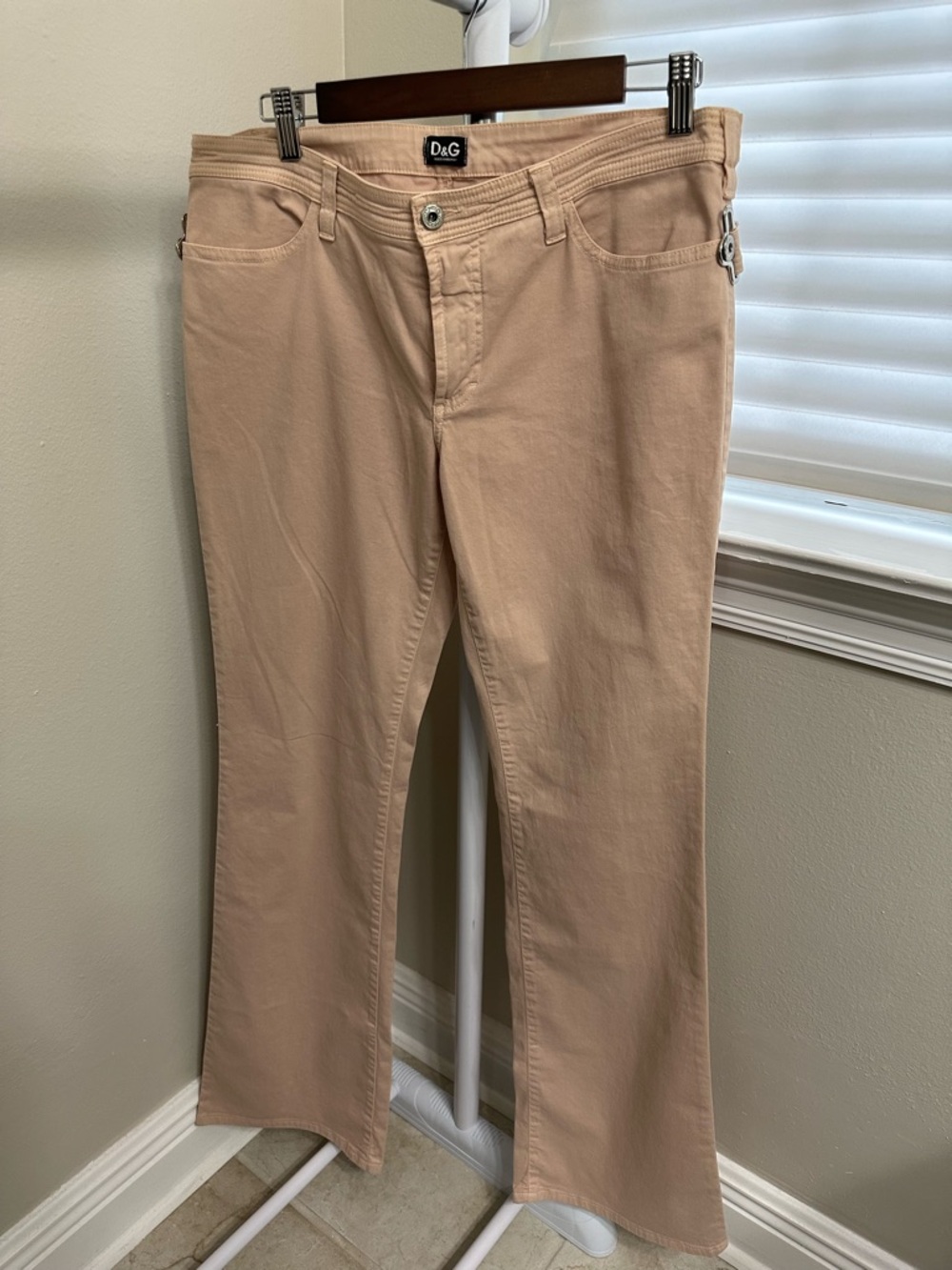 D&G Women's Tan Boot-Cut Jeans, 34, NWT